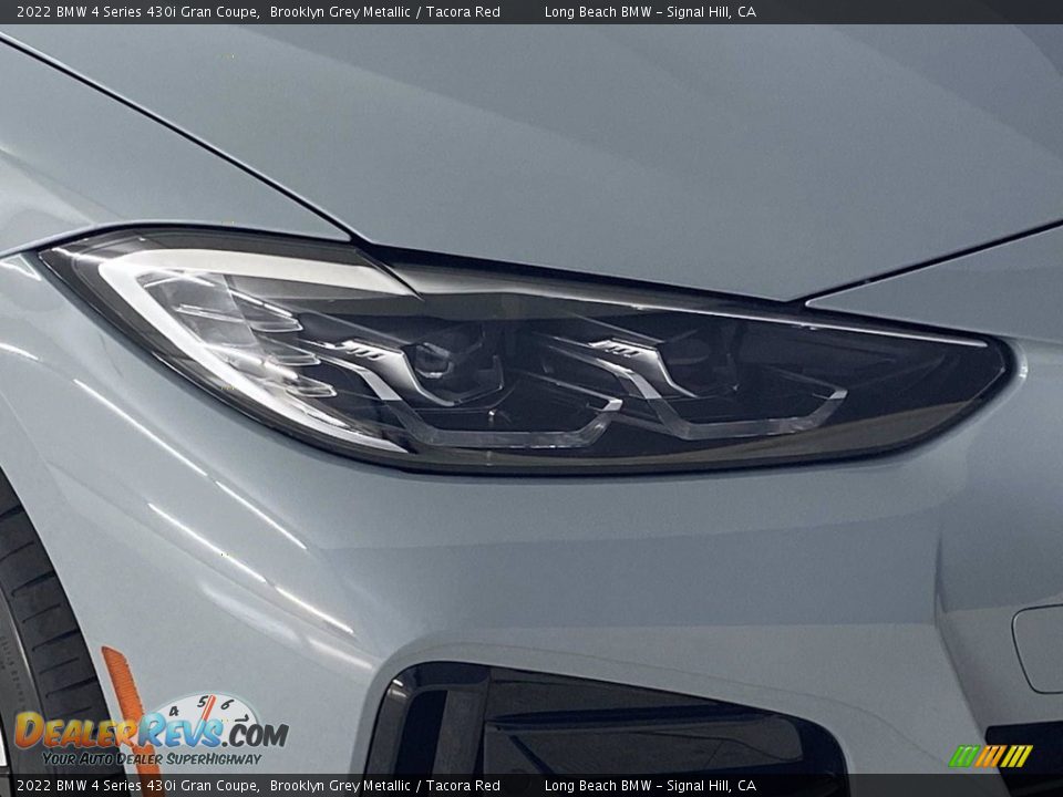 2022 BMW 4 Series 430i Gran Coupe Brooklyn Grey Metallic / Tacora Red Photo #4