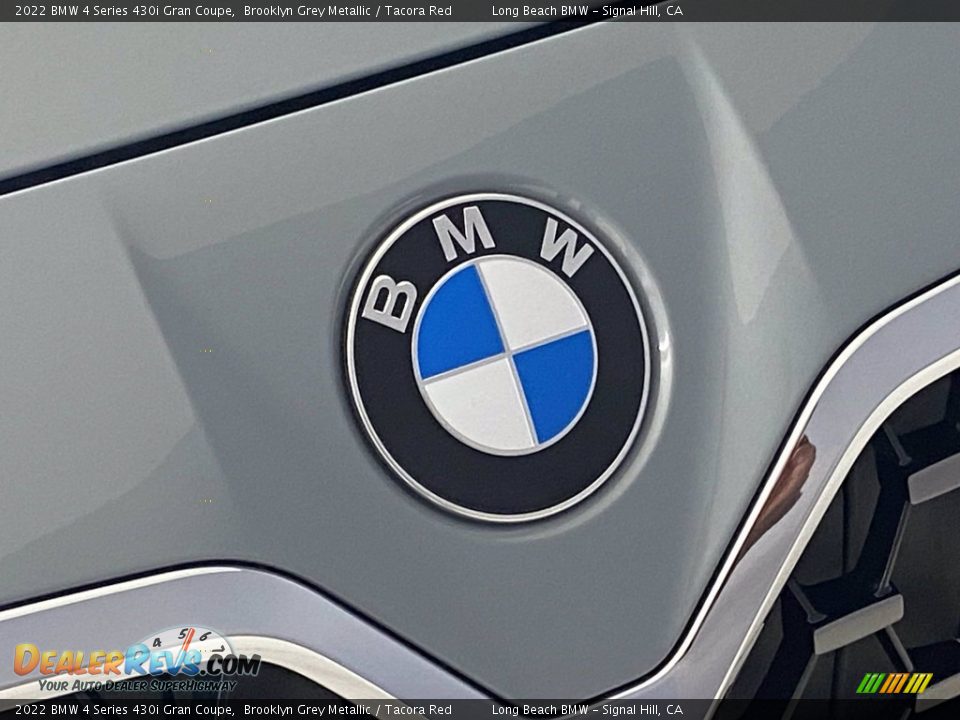 2022 BMW 4 Series 430i Gran Coupe Brooklyn Grey Metallic / Tacora Red Photo #5