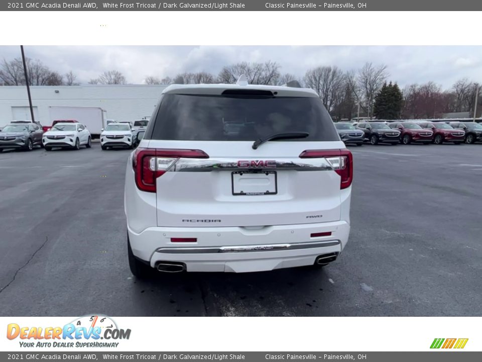 2021 GMC Acadia Denali AWD White Frost Tricoat / Dark Galvanized/Light Shale Photo #7