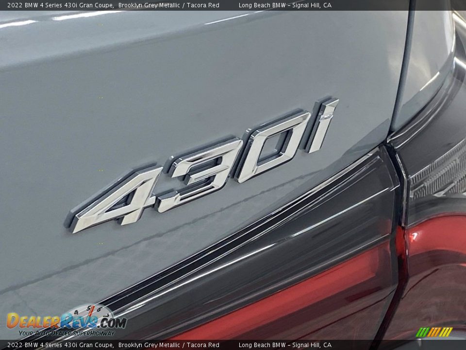 2022 BMW 4 Series 430i Gran Coupe Brooklyn Grey Metallic / Tacora Red Photo #8