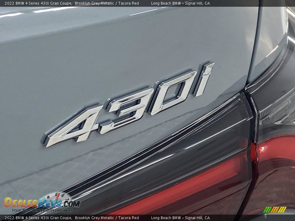 2022 BMW 4 Series 430i Gran Coupe Brooklyn Grey Metallic / Tacora Red Photo #8