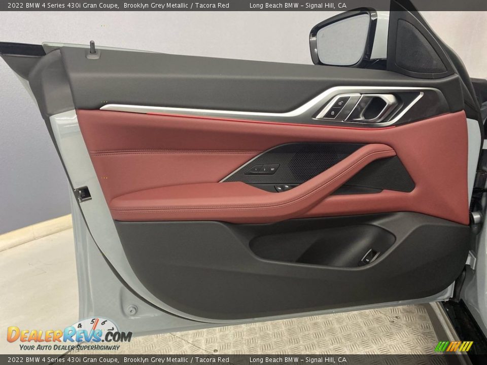 2022 BMW 4 Series 430i Gran Coupe Brooklyn Grey Metallic / Tacora Red Photo #10
