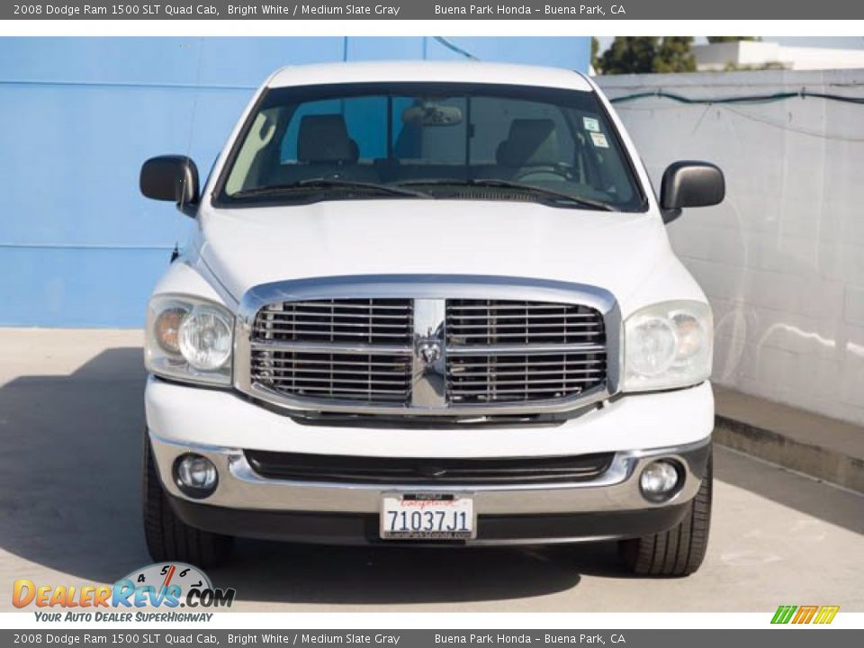 2008 Dodge Ram 1500 SLT Quad Cab Bright White / Medium Slate Gray Photo #7