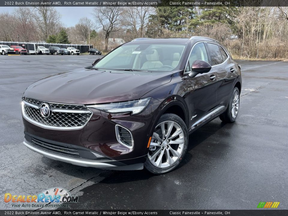 2022 Buick Envision Avenir AWD Rich Garnet Metallic / Whisper Beige w/Ebony Accents Photo #1