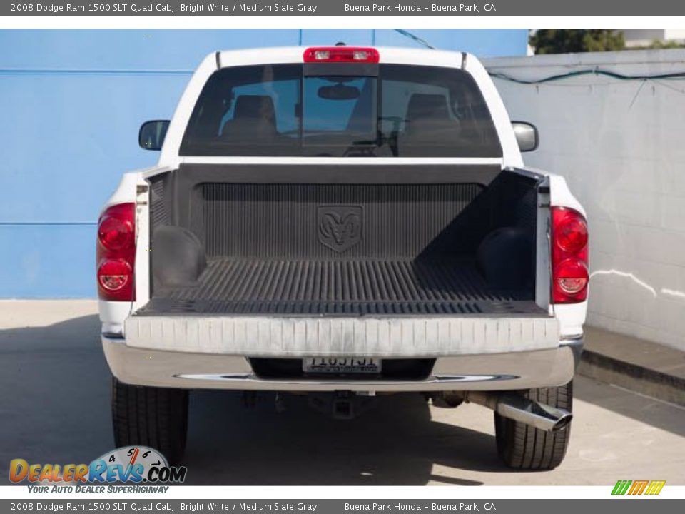 2008 Dodge Ram 1500 SLT Quad Cab Bright White / Medium Slate Gray Photo #10