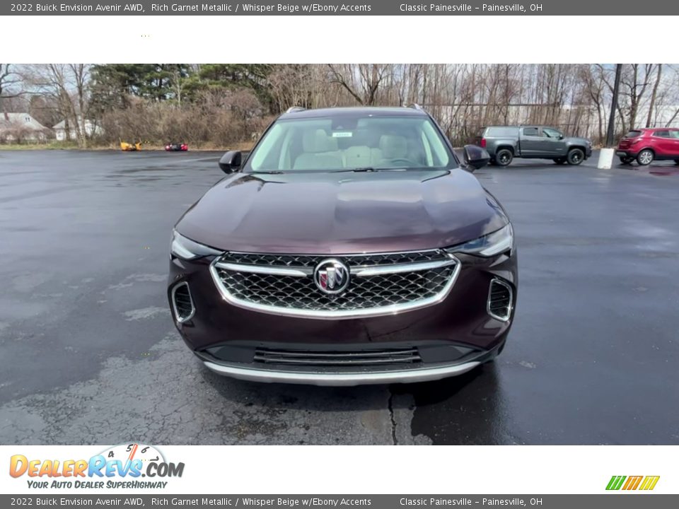 2022 Buick Envision Avenir AWD Rich Garnet Metallic / Whisper Beige w/Ebony Accents Photo #3