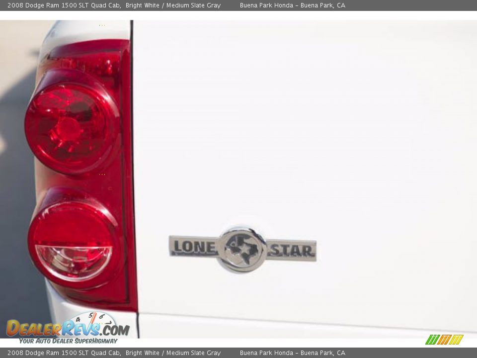 2008 Dodge Ram 1500 SLT Quad Cab Bright White / Medium Slate Gray Photo #11