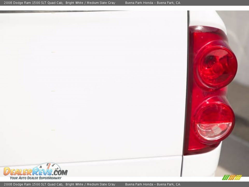 2008 Dodge Ram 1500 SLT Quad Cab Bright White / Medium Slate Gray Photo #12
