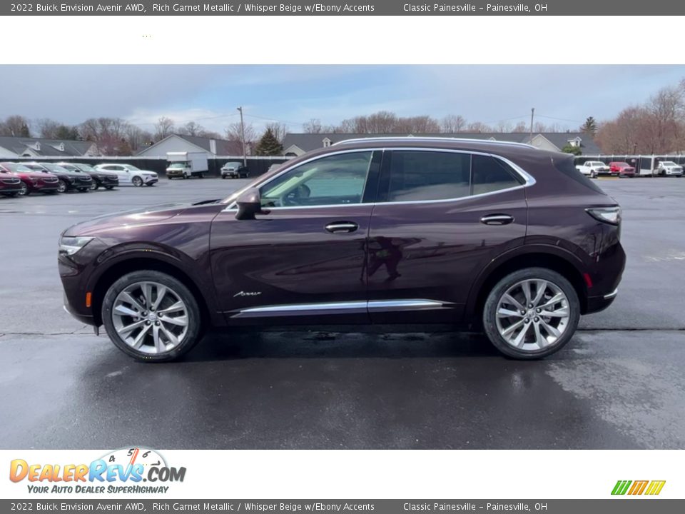 2022 Buick Envision Avenir AWD Rich Garnet Metallic / Whisper Beige w/Ebony Accents Photo #5