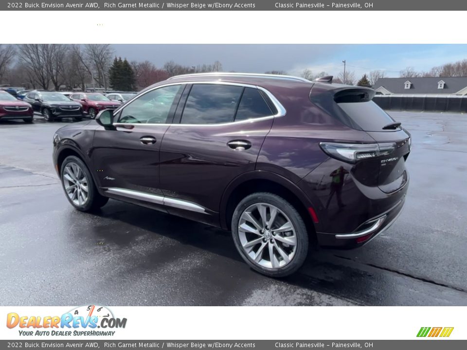 2022 Buick Envision Avenir AWD Rich Garnet Metallic / Whisper Beige w/Ebony Accents Photo #6