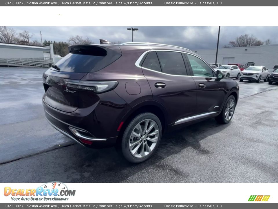 2022 Buick Envision Avenir AWD Rich Garnet Metallic / Whisper Beige w/Ebony Accents Photo #8