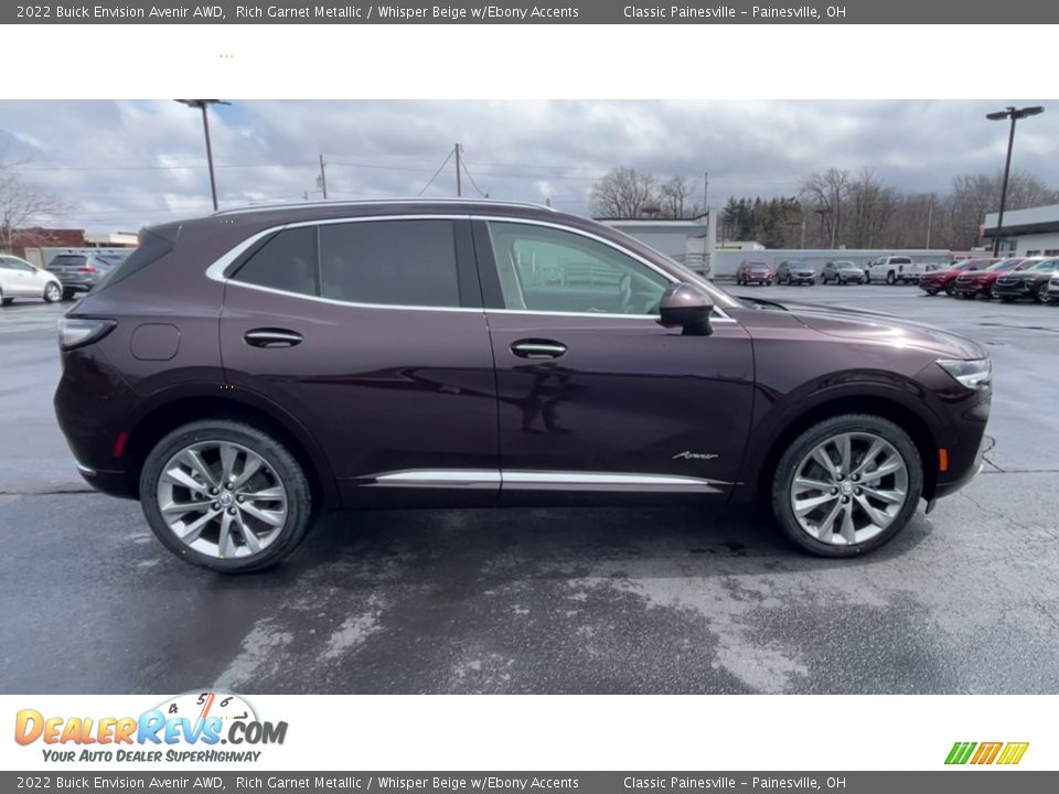 2022 Buick Envision Avenir AWD Rich Garnet Metallic / Whisper Beige w/Ebony Accents Photo #9