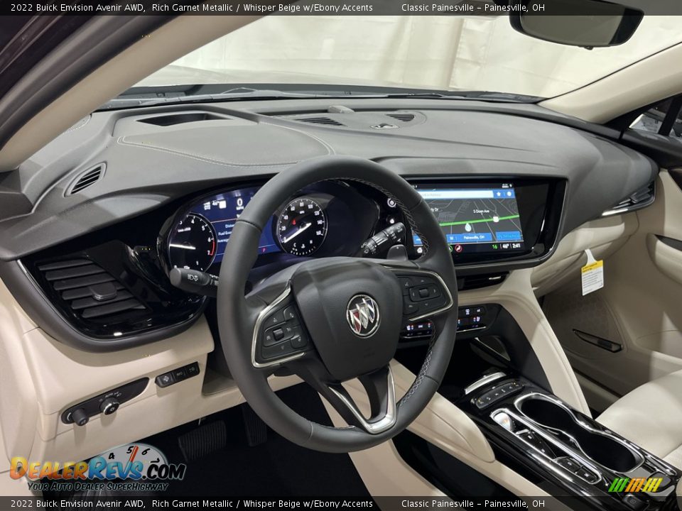 2022 Buick Envision Avenir AWD Rich Garnet Metallic / Whisper Beige w/Ebony Accents Photo #10