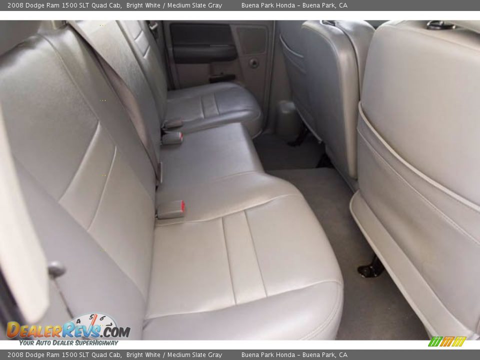 2008 Dodge Ram 1500 SLT Quad Cab Bright White / Medium Slate Gray Photo #20