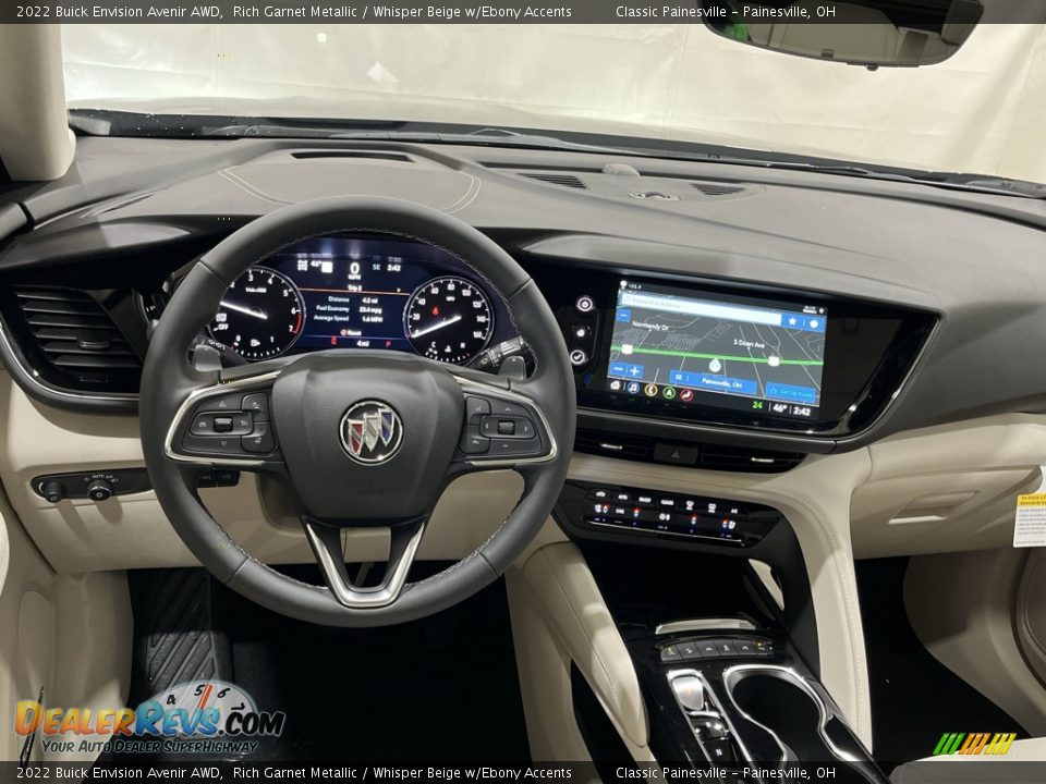 2022 Buick Envision Avenir AWD Rich Garnet Metallic / Whisper Beige w/Ebony Accents Photo #21