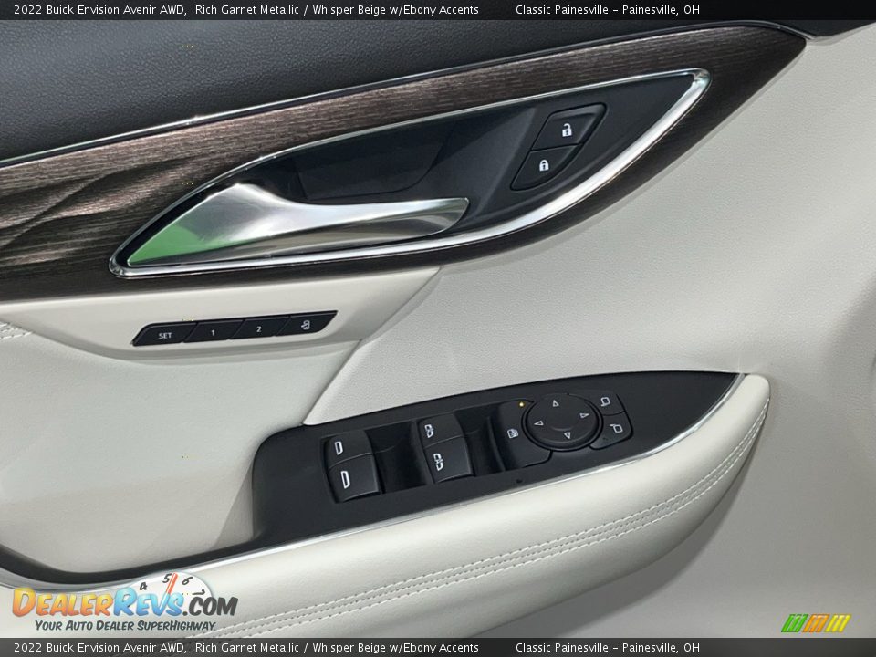 2022 Buick Envision Avenir AWD Rich Garnet Metallic / Whisper Beige w/Ebony Accents Photo #24
