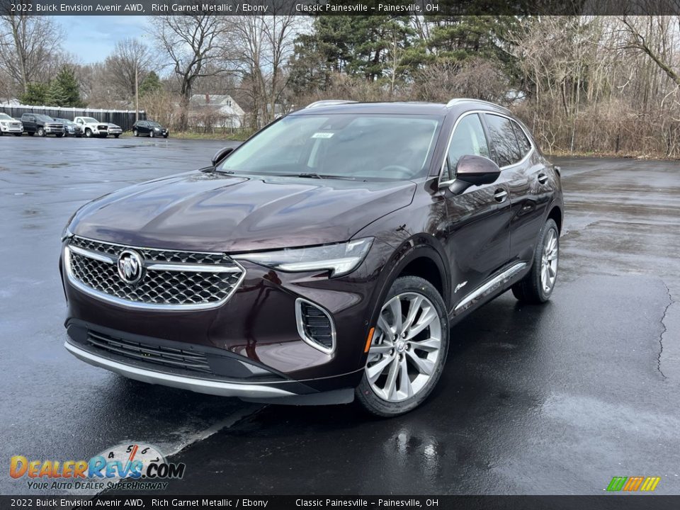 2022 Buick Envision Avenir AWD Rich Garnet Metallic / Ebony Photo #1