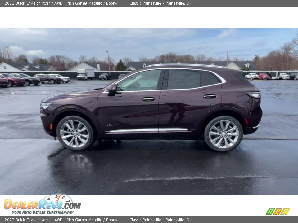 2022 Buick Envision Avenir AWD Rich Garnet Metallic / Ebony Photo #5