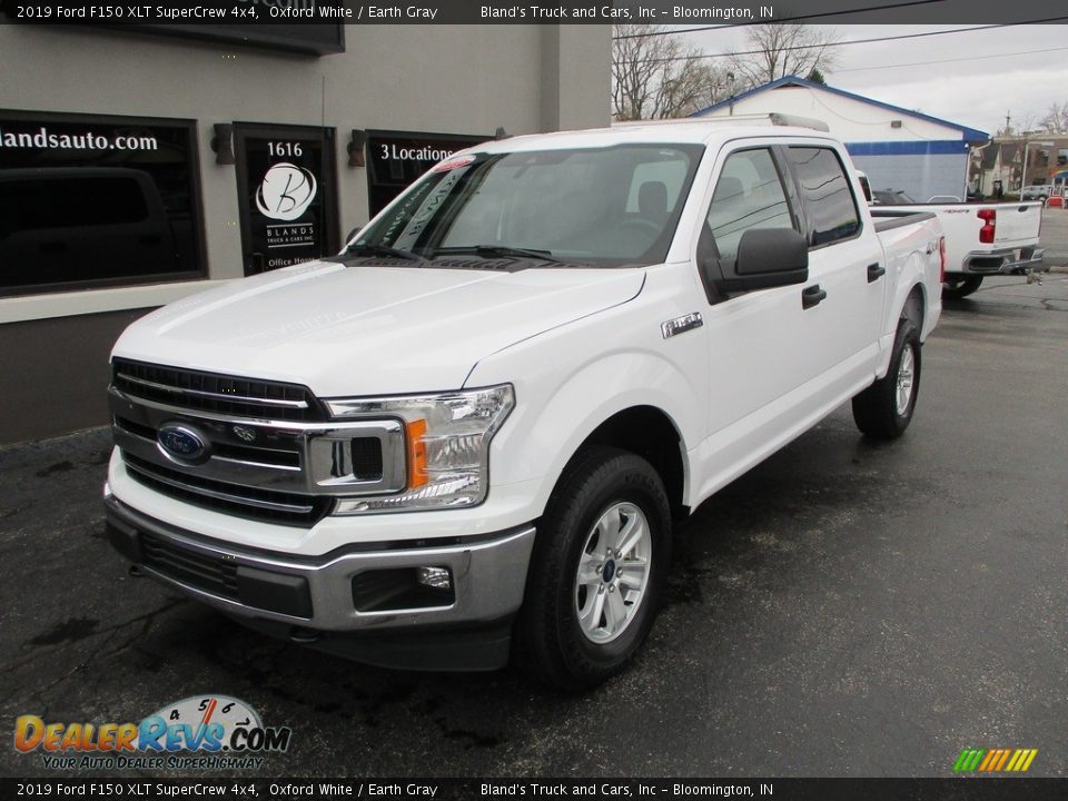 2019 Ford F150 XLT SuperCrew 4x4 Oxford White / Earth Gray Photo #2