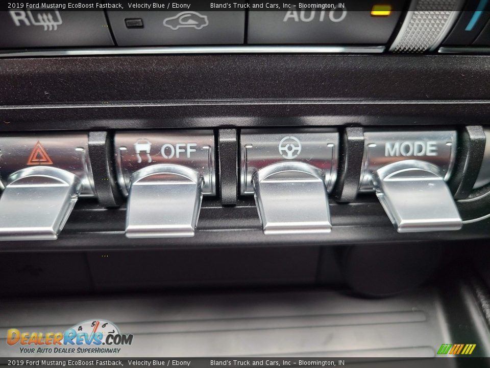 2019 Ford Mustang EcoBoost Fastback Velocity Blue / Ebony Photo #24
