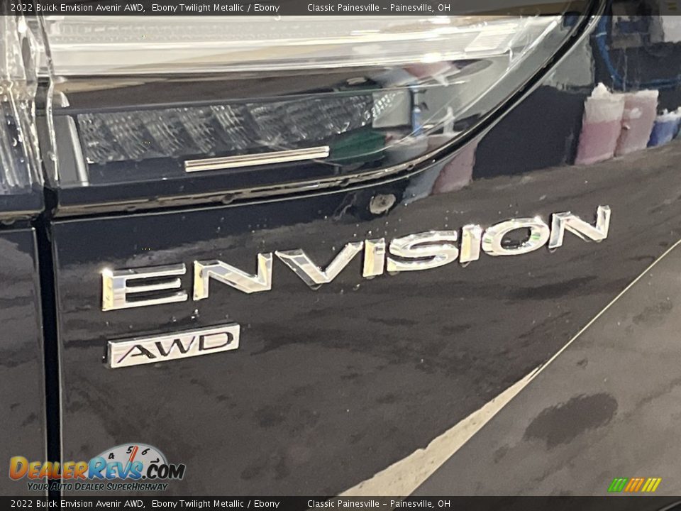 2022 Buick Envision Avenir AWD Ebony Twilight Metallic / Ebony Photo #33