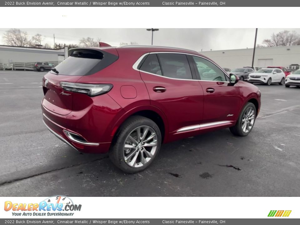 2022 Buick Envision Avenir Cinnabar Metallic / Whisper Beige w/Ebony Accents Photo #8