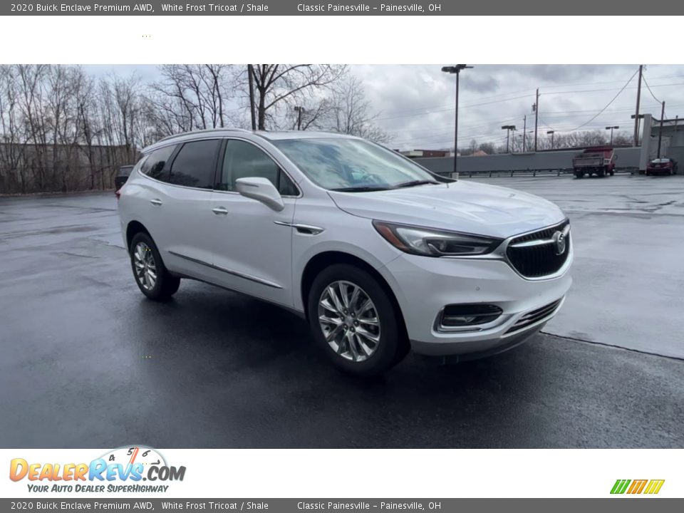 2020 Buick Enclave Premium AWD White Frost Tricoat / Shale Photo #2