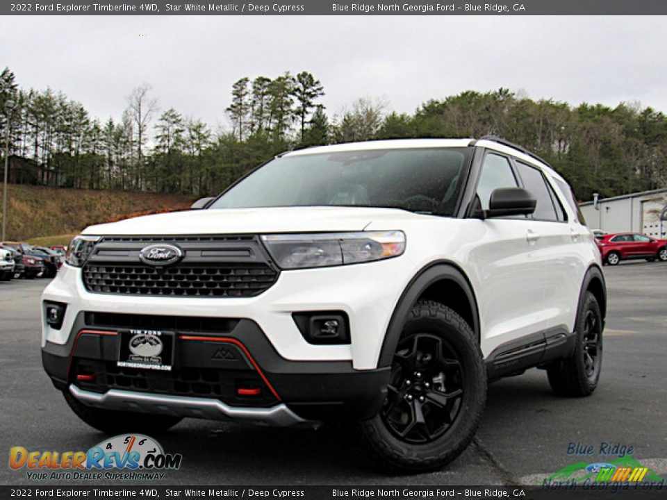 Front 3/4 View of 2022 Ford Explorer Timberline 4WD Photo #1