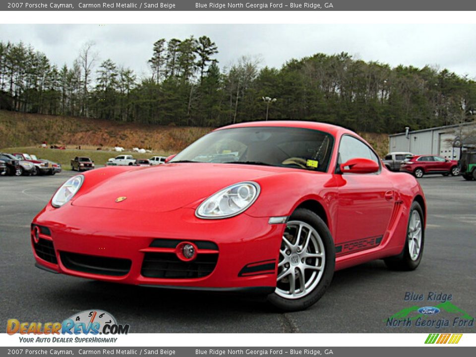 2007 Porsche Cayman Carmon Red Metallic / Sand Beige Photo #1