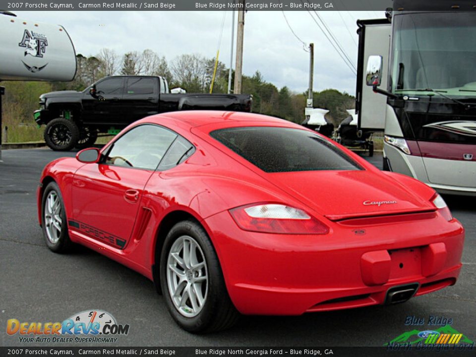 2007 Porsche Cayman Carmon Red Metallic / Sand Beige Photo #3
