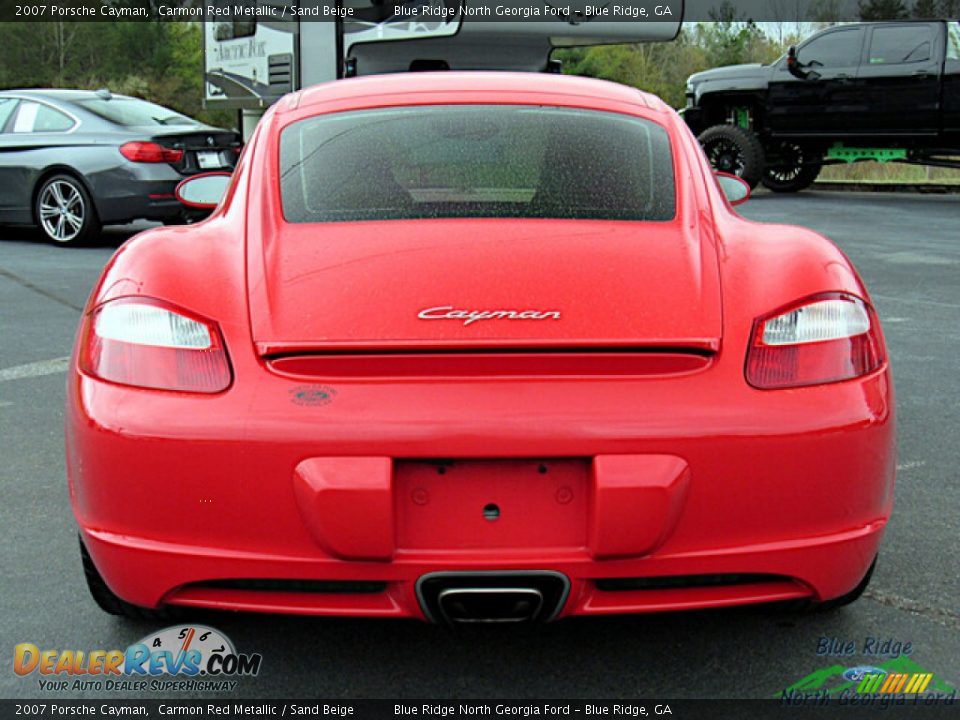 2007 Porsche Cayman Carmon Red Metallic / Sand Beige Photo #4