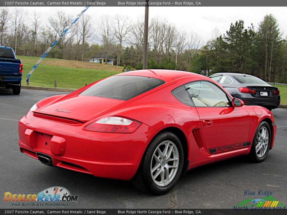 2007 Porsche Cayman Carmon Red Metallic / Sand Beige Photo #5