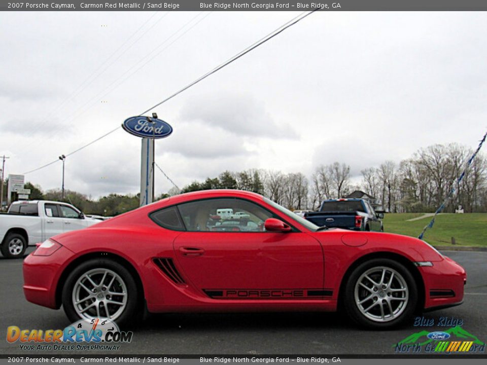 2007 Porsche Cayman Carmon Red Metallic / Sand Beige Photo #6