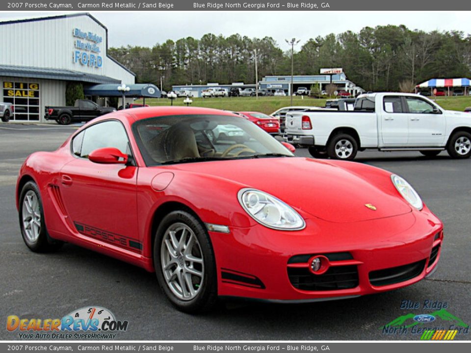 2007 Porsche Cayman Carmon Red Metallic / Sand Beige Photo #7
