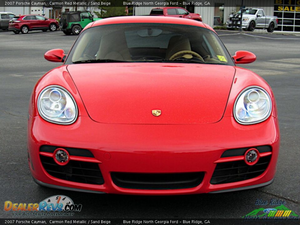 2007 Porsche Cayman Carmon Red Metallic / Sand Beige Photo #8