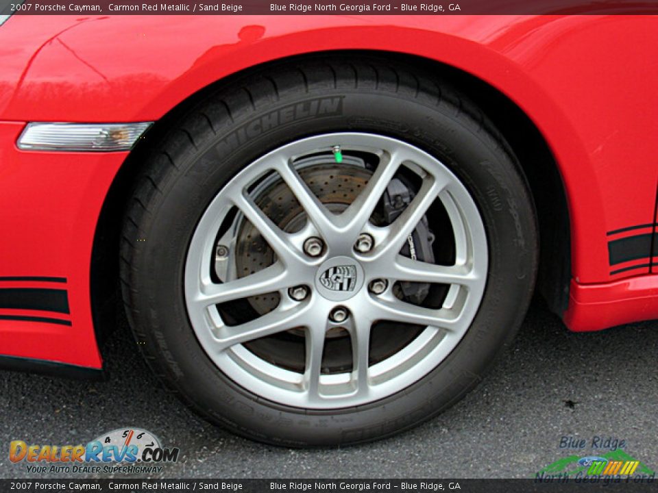 2007 Porsche Cayman Carmon Red Metallic / Sand Beige Photo #9