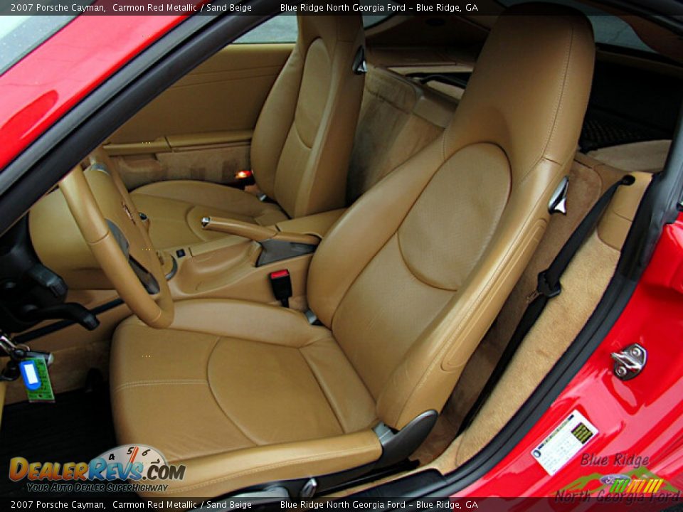 2007 Porsche Cayman Carmon Red Metallic / Sand Beige Photo #14