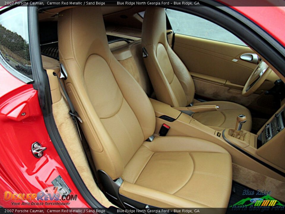 2007 Porsche Cayman Carmon Red Metallic / Sand Beige Photo #16