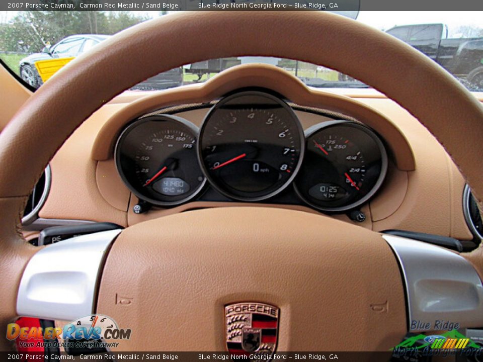 2007 Porsche Cayman Carmon Red Metallic / Sand Beige Photo #19