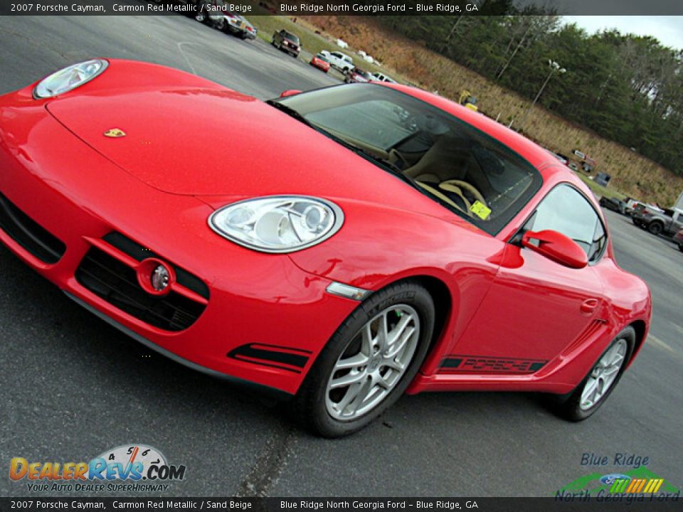 2007 Porsche Cayman Carmon Red Metallic / Sand Beige Photo #22