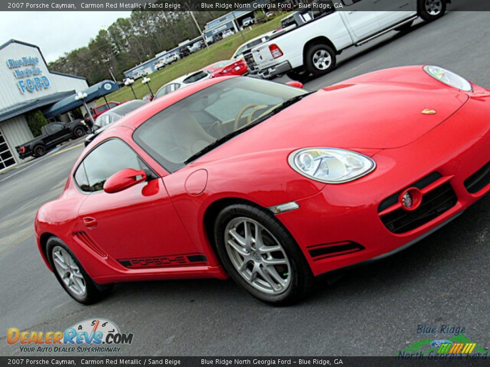 2007 Porsche Cayman Carmon Red Metallic / Sand Beige Photo #23