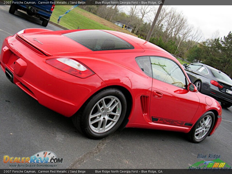 2007 Porsche Cayman Carmon Red Metallic / Sand Beige Photo #24