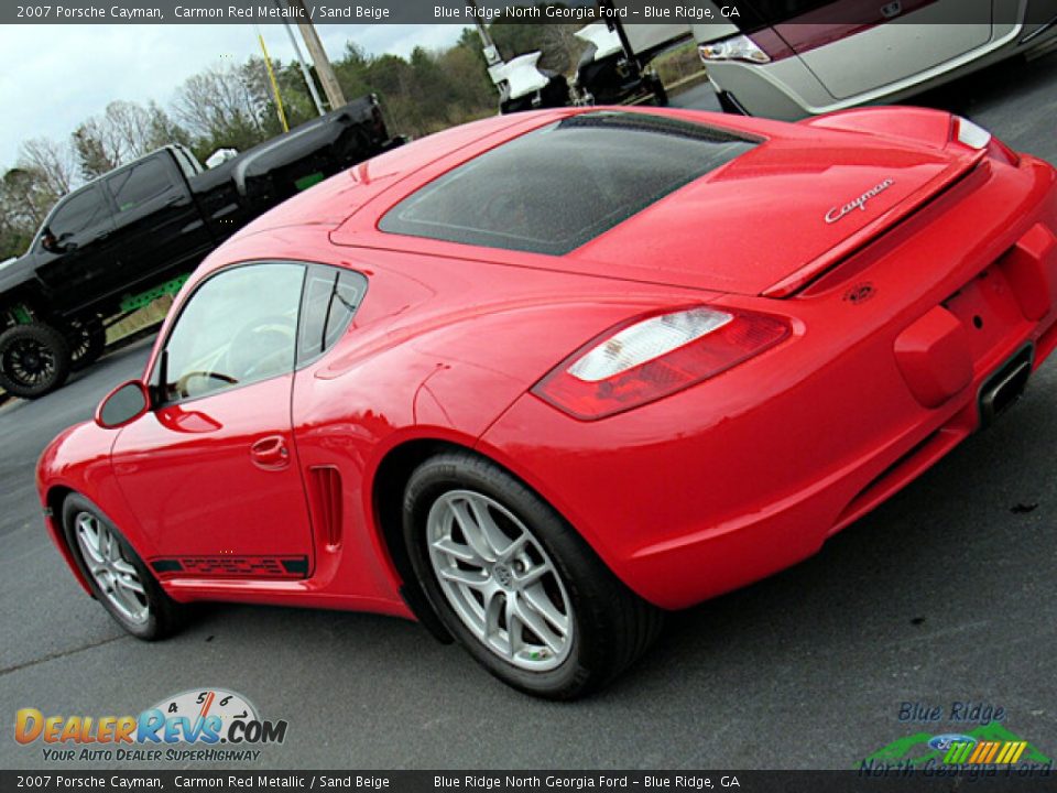 2007 Porsche Cayman Carmon Red Metallic / Sand Beige Photo #25