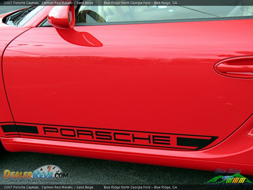 2007 Porsche Cayman Carmon Red Metallic / Sand Beige Photo #26