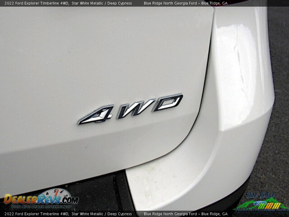 2022 Ford Explorer Timberline 4WD Star White Metallic / Deep Cypress Photo #34