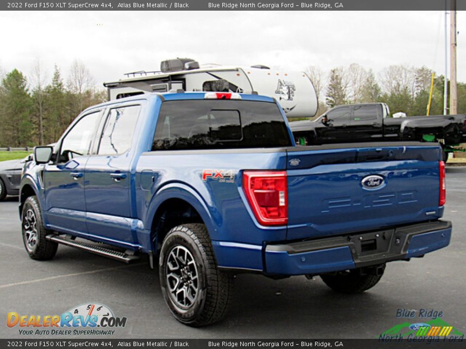 2022 Ford F150 XLT SuperCrew 4x4 Atlas Blue Metallic / Black Photo #3