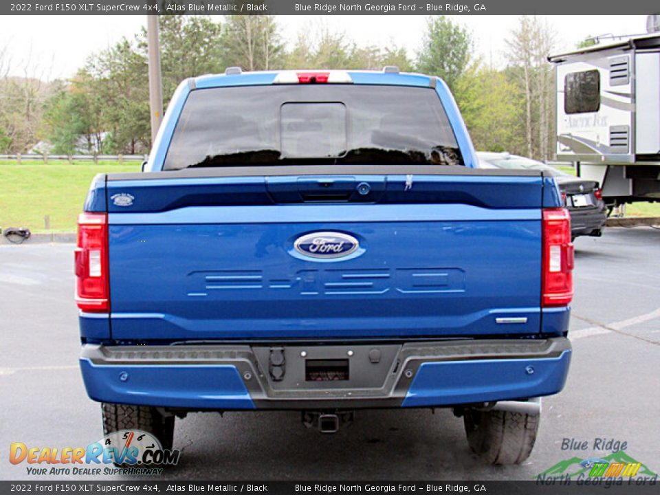 2022 Ford F150 XLT SuperCrew 4x4 Atlas Blue Metallic / Black Photo #4