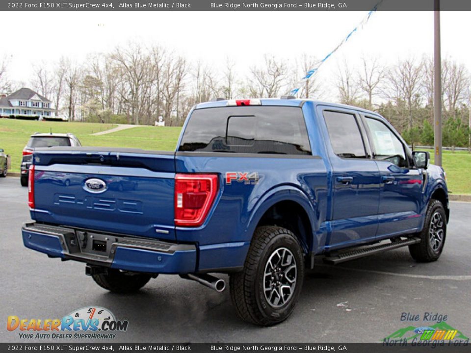 2022 Ford F150 XLT SuperCrew 4x4 Atlas Blue Metallic / Black Photo #5