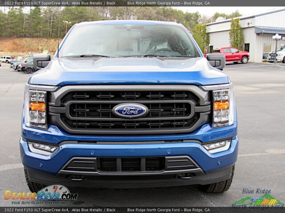 2022 Ford F150 XLT SuperCrew 4x4 Atlas Blue Metallic / Black Photo #8