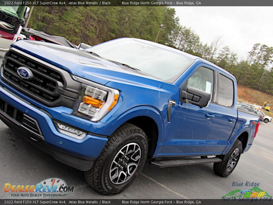 2022 Ford F150 XLT SuperCrew 4x4 Atlas Blue Metallic / Black Photo #27